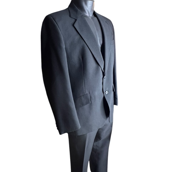 Sergio Valente Suit Jacket Adult Mens 42 Gray Charcoal - Picture 9 of 13